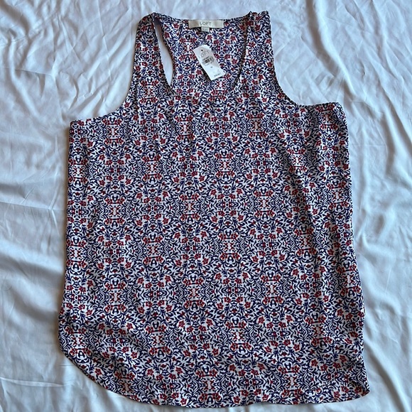 NWT Loft Racerback blouse - Picture 1 of 5